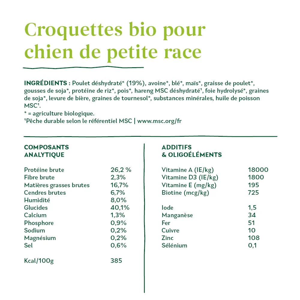 Yarrah croquettes bio pour chien de petite race – Image 7