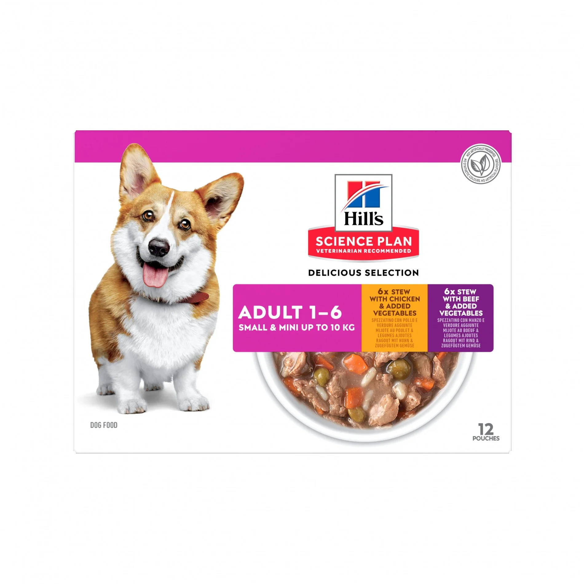 HILL'S Science Plan Healthy Cuisine Small & Mini Adult en Mijotés au Poulet & au Boeuf - Pâtée pour chien