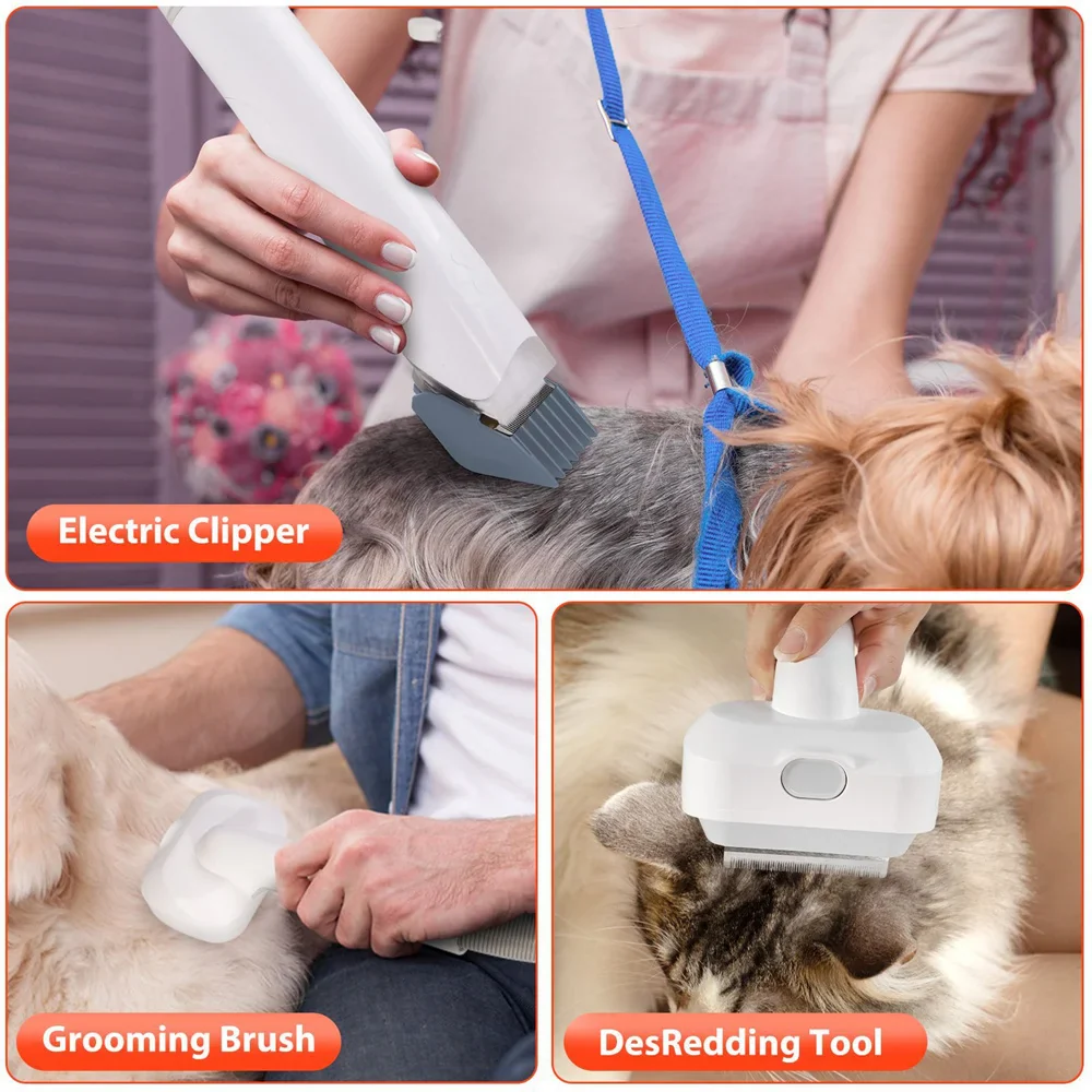 Kit de Toilettage Premium avec Aspirateur 10 kPa pour Chiens et Chats – Image 3